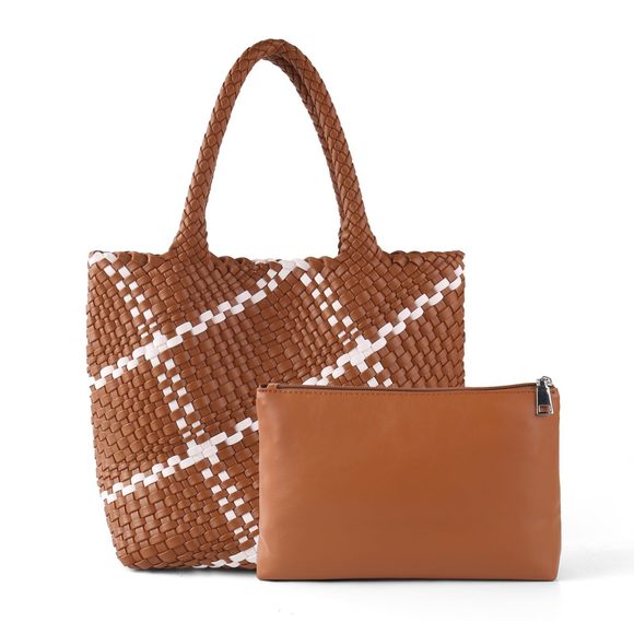 Vegan Leather Tote Bag, Handmade Large Hobo Bag, Casual Shoulder :> - Picture 1 of 7